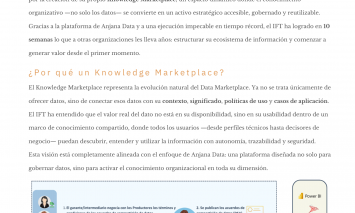 Miniatura del caso de éxito Knowledge Marketplace en el IFT con Anjana Data